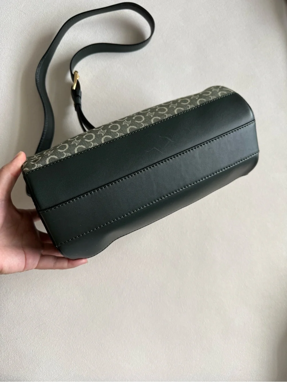 Celine Monogram Barrel Crossbody Bag